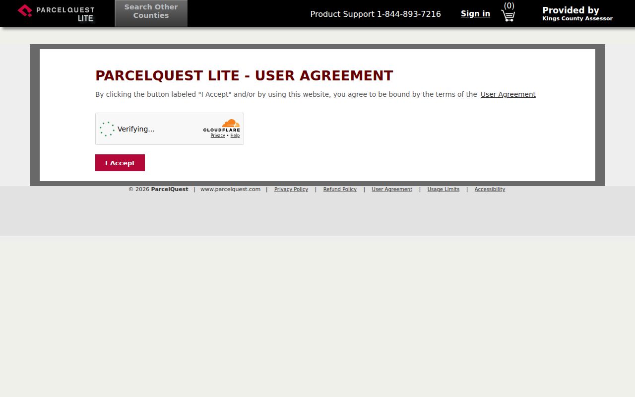 Hanford street directory view of ParcelQuest Lite address search